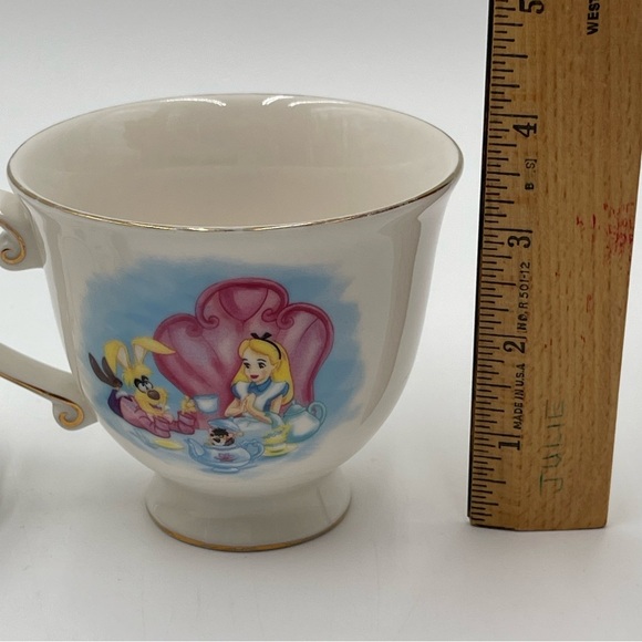 Disney Parks Exclusive Alice in Wonderland Coffee Cup Tea Mug & Saucer - Picture 12 of 12